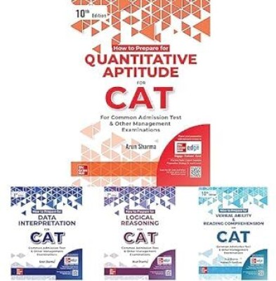 CAT Books By Arun Sharma 2023 ( Set Of 4 Books ) - Quantitative Aptitude + Logical Reasoning + Data Interpretation + Verbal Ability/Reading Comprehension(Paperback, arun sharma)