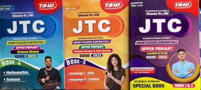 TBW JTC (Junior Teachers) Contractual Full GUIDE For Entrance Exam Of (CBT) Appointment As A Teacher In Classes 6 To 8, SCIENCE STREAM 2023 Full Guide BOOK. For Odisha State(Paperback, TBW Group Of Writer)