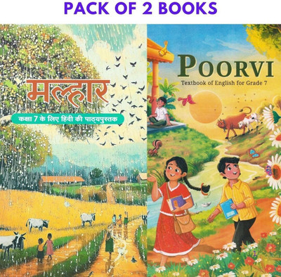Original NCERT | Class 7 | Poorvi & Malhar Combo – English & Hindi Textbooks (2025–26 Edition)(Paperback, National Council of Educational Research and Training (NCERT))
