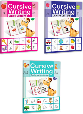 Set Of 3 Cursive Writing Books (Cursive Writing Book Small Letters, Cursive Writing Book Capital Letters, Cursive Writing Book Capital & Small Letters)(Paperback, Manoj Publications Editorial Board)
