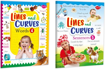 Beginners Complete Writing Course Set Of 2 Books Part 2 | Lines And Curves Words-4, Sentences-5(Paperback, Manoj)