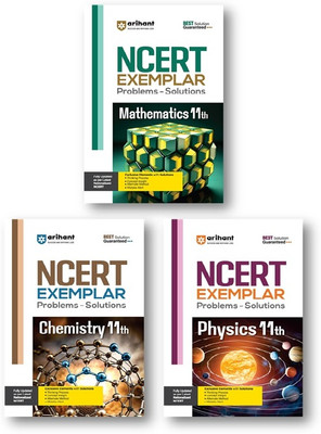 Arihant NCERT Exemplar Physics,Chemistry,Maths 11th Latest Rationalized Edition (Set Of 3), Problems & Solutions With Exclusive Elements . Thinking Process, Concept Insight, Mistake Alert , For Exam 2025-26(Paperback, ARIHANT CBSE EXPEART TEAM)