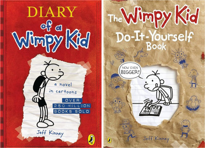 Set Of 2 (Two) Books Of Diary Of A Wimpy Kid : Diary Of A Wimpy Kid, Do It Yourself Book(Paperback, Jeff Kinney)