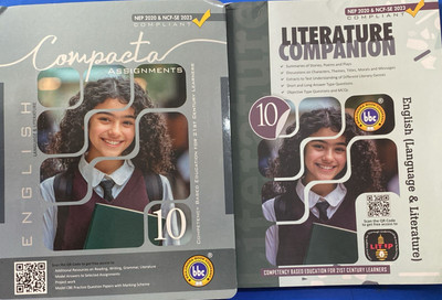 BBC Compacta Class 10 English Worksheet With Literature Companion Only Paperback (2025-2026) – 1 January 2025 Hardcover(Paperback, BBC)