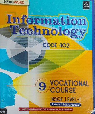 Information Technology Code 402 Vocational Course Cbse Class 9(Pepper back, Meera Aggarwal)