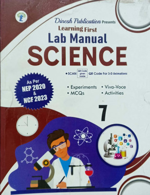 Learning First Lab Manual Science Class 7(Pepper back, Dinesh publications)