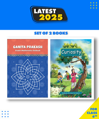 NCERT Class 6 Textbook For Mathematics & Science (Ganita Prakash &Curiosity) (Set Of 2 Books) Latest Edition 2024-25(Paperback, NCERT)