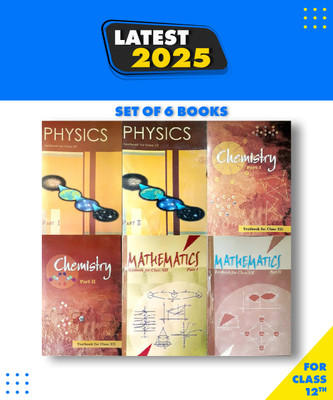 Physics Part - 1 & 2 , Chemistry Part - 1 & 2 And Mathematics Textbook Part - 1 & 2 For Class 12 ( Set Of 6 Books )(Paperback, NCERT)