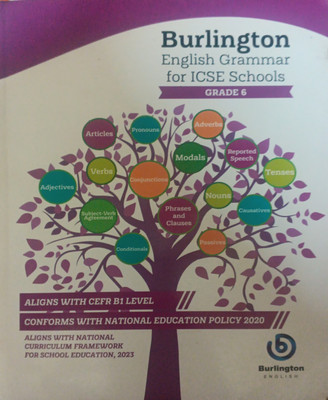 English Grammar For ICSE Schools Grade 6(Pepper back, Burlington)