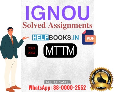 IGNOU Master's Degree Programme Latest IGNOU Solved Assignment 2023-2024 For December IGNOU EXAM : Solved Assignments For Master Of Tourism And Travel Management MTTM(Paperback, Expert Panel of www.helpbooks.in & AssignmentsKart.com)