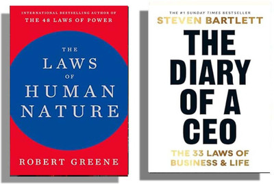 AnushkaBooks Combo ;- The Lawa Of Human Nature & The Diary Of A CEO ( English, Pack 2 )(PaperbackS, Steven Bartlett)