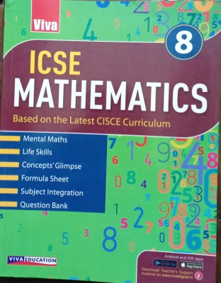 ICSE Mathematics Class 8(Pepper back, Ajay Kumar, Monika abhijit)