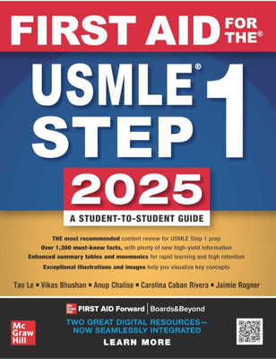 First Aid For The USMLE Step 1(Paperback, Tao Le, Vikas Bhushan, Anup Chalise, Carolina Caban Rivera, Jaimie Rogner)