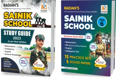 Combo Of Sainik School Class 6 Guidebook And Practice Set 2023 With Solved Papers For Entrance Exam (AISSEE) (Set Of 2 Books, English Medium)(Paperback, Radian Book Company)