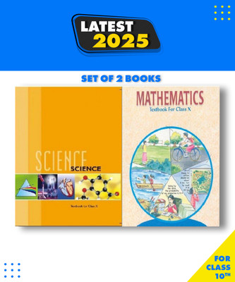NCERT Science And Mathematics Textbook For Class -10 Set Of 2 Books Original By ARUSHI01 Seller Paperback, NCERT|New Latest Edition For 2025-2026(Paperback, NCERT)