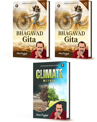 Bhagavad Gita Vol (1 + 2) + Climate, Within - Set Of 3 Books By Acharya Prashant(Paperback, Acharya Prashant)