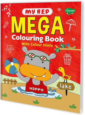 My Red Mega Colouring Book With Colour Hints(Paperback, sawan)