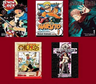 Manga Combo Of Demon Slayer, Naruto, Jujutsu Kaisen, One Piece & Death Note Vol1(Paperback, Koyoharu Gotouge, Masashi Kishimoto, Gege Akutami, Eiichiro Oda, Takeshi Obata)