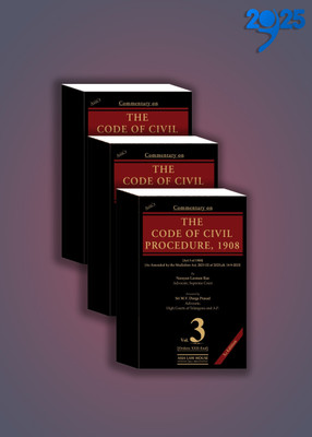 Narayan LaxmanRao Commentary On Code Of Civil Procedure,1908 3rd Edition 2025 In 3 Vols CPC(Hardcover, Narayan Laxmanrao)
