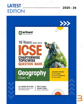 ICSE Geography Class 10 Exam 2026 | 25 Years (2025-2001) Chapterwise, Topicwise Question Bank | Key Idea, Concept Enhancer, Common Mistakes With 3 Sample Question Papers(Paperback, Rahul Kumar (Author))