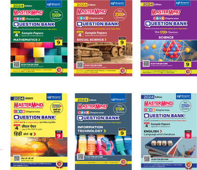 Science Maths English Social Science Hindi B Information Technology (6 Books Combo) Cbse Question Bank Class 9 With Cbse Sample Paper For 2024 Exams By Master Mind(Paperback, Blueprint Editorial Board)