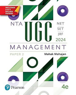 NTA UGC/NET/SET/JRF Management Paper 2 - 2024, 4th Edition, Includes 2023 Solved Papers (March, June And December) | Previous Years Questions(Paperback, Mahak Mahajan)
