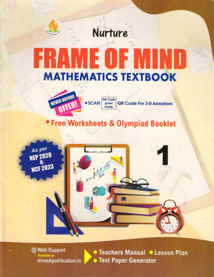 Nurture, FRAME OF MIND MATHEMATICS TEXTBOOK - 1(Paperback, Rajeev Garg)