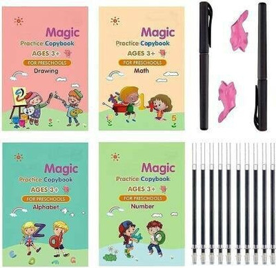 Magic Practice Copybook Reusable For Kids, Magic Calligraphy That Can Be Reused(Hardcover, Papezon)