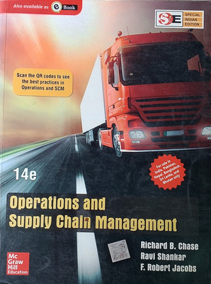 OPERATIONS AND SUPPLY CHAIN MANAGEMENT (Old Book)(Paperback, Richard B. Chase, Ravi Shankar, F. Robert Jacobs)