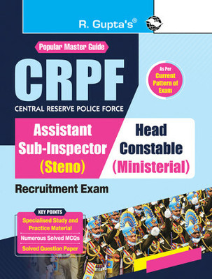 CRPF : Assistant Sub-Inspector (Steno) And Head Constable (Ministerial) Recruitment Exam Guide English(Paperback, RPH Editorial Board)
