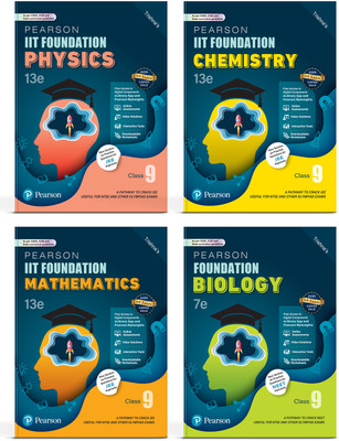 Pearson IIT Foundation' 25 Class 9 Physics Chemistry Mathematics Biology | For NEET, JEE, NTSE & Olympiad Exams | JEE Practice Questions | Free Access To Online Assessments, Video Solutions & Interactive Tests(Paperback, Trishna Knowledge System)