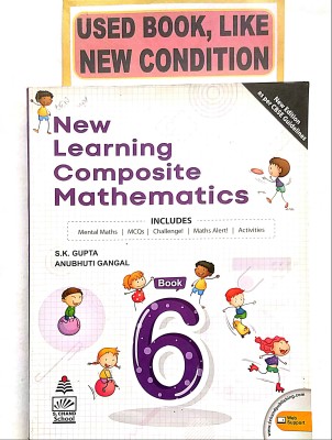 NEW LEARNING COMPOSITE MATHEMATICS Class-6 (Old Book)(Paperback, S. K. Gupta)