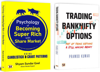 Psychology Of Becoming Super Rich With Share Market + Trading Banknifty Options: Art Of Doing Nothing & Still Making Money | Learn The Mindset And Strategies That Turned Investors Into Millionaires | Investment Strategies (Set Of 2 Books In English)(Paperback, Shyam Sundar Goel, Pramod Kumar)