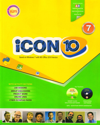 Kips Icon 10 CLASS - 7
( BASED ON WINDOWS 7 WITH MS OFFICE 2010 VERSION )(Paperback, Kips Learning)