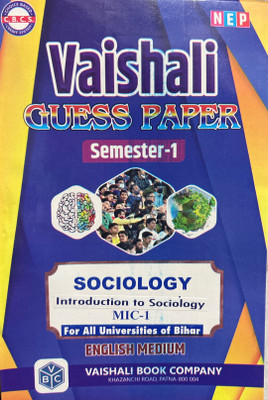 Vaishali Gas Paper Semester One Sociology MIC –1 English Metal(Paperback, Kk)