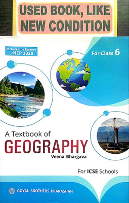 A Textbook Of Geography For ICSE Class-6 (Old Book)(Paperback, Veena Bhargava)