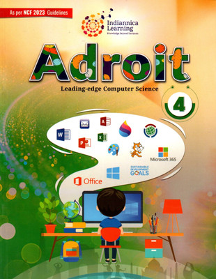 Adroit Leading-Edge Computer Science, Class-4, Indiannica Learning(PAPEBACK, ARPITA SINGH)