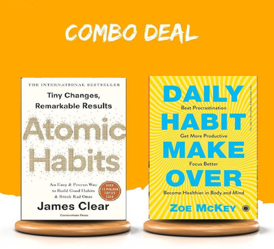 Bookwise :- Must Read 2 Books Combo Atomic Habit & Daily Habit Make Over (English)(Paperback, Jemas Clear, Shwetabh Gangwar)