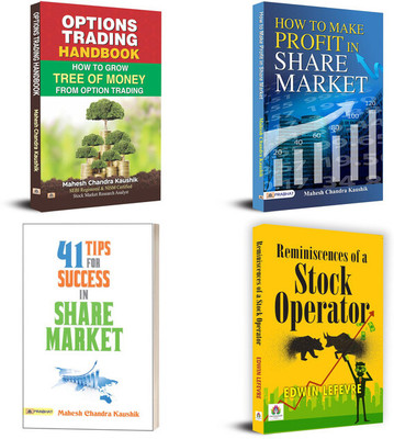 41 Tips For Success In Share Market + How To Make Profit In Share Market + Option​s Trading Handbook + Reminiscences Of A Stock Operator | Set Of 4 Books In English(Paperback, Mahesh Chandra Kaushik, Edwin Lefevre)