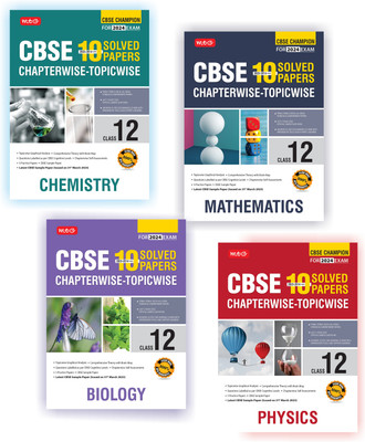 MTG CBSE 10 Years Chapterwise Topicwise Solved Papers Class 12 Physics, Chemistry, Mathematics & Biology (Set Of 4 Books) - CBSE Champion For Exam 2024(Paperback, MTG Editorial Board) MTG CBSE 10 Years Chapterwise Topicwise Solved Papers Class 12 Physics, Chemistry, Mathematics & Biology (Set Of 4 Books) - CBSE Champion For Exam 2024(Paperback, MTG Editorial Board)