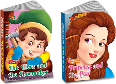 Sawan Enchanted Fairy Tale Story Books | Pack Of 2 Books | Cut Out Die Cut Shape Books (V4)(Hardcover, Sawan)