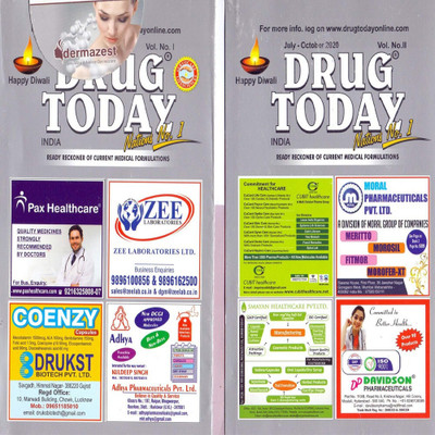 DRUG TODAY JULY TO OCTOBER 2020 ( PACK OF 2 BOOKS) Paperback – 1 January 2020(Paperback, DRUG TODAY)