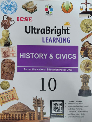 Icse Ultra Bright Learning History & Civics Class 10(Pepper back, Dr. Bina biswas)