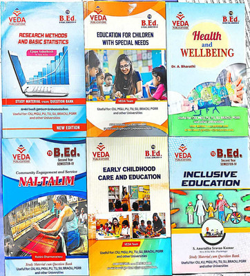 TG B.Ed. II-Year IV-Semester Inclusive Education,NAI-TALIM,Early Childhood Care And Education,reasearch Methods And Basic Statistics,education For Children With Special Needs , Health & Wellbeing(Paperback, VEDA TEAM) TG B.Ed. II-Year IV-Semester Inclusive Education,NAI-TALIM,Early Childhood Care And Education,reasearch Methods And Basic Statistics,education For Children With Special Needs , Health & Wellbeing(Paperback, VEDA TEAM)