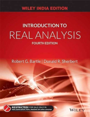 Introduction To Real Analysis(Paperback, Bartle Robert G, Donald R. Sherbert)