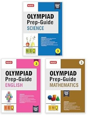 MTG Olympiad Prep-Guide Class-3 Mathematics, Science & English (Set Of 3 Books) - Detailed Theory, IMO-NSO-IEO Previous Years Questions With Self Test For SOF 2025-26 Exam Paperback – 14 April 2025(Paperback, Mtg Editorial Board) MTG Olympiad Prep-Guide Class-3 Mathematics, Science & English (Set Of 3 Books) - Detailed Theory, IMO-NSO-IEO Previous Years Questions With Self Test For SOF 2025-26 Exam Paperback – 14 April 2025(Paperback, Mtg Editorial Board)