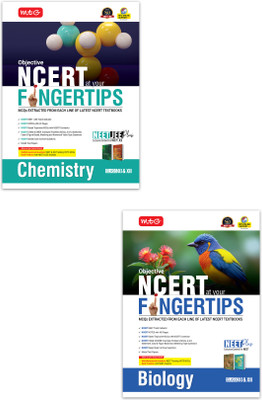 MTG Objective NCERT At Your FINGERTIPS Chemistry & Biology For 2025-2026 Exam (Set Of 2) - NCERT NEET Trend Indicator, HOTS MCQs, Rank Predictor & Notes With HD Pages | NEET Books (Based On NCERT Latest Pattern)(Paperback, MTG Editorial Board)