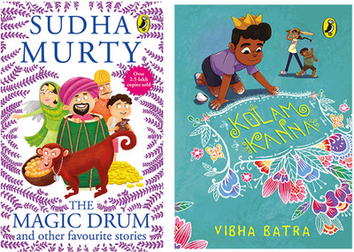 Kolam Kanna & Magic Drum And Other Favourite Stories, By Sudha Murthy (Set Of 2 Books)(Paperback, Vibha Batra & Sudha murthy)