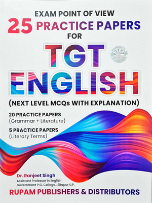 Tgt English (Next Level Mcqs With Explanation) (Grammar+literature 20 Practice Papers,literary Terms 5 Practice Papers) (Dr. Ranjeet Singh)(Paperback, Dr.Ranjeet Singh)