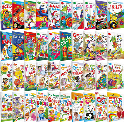 Baby First Book Of All In One Colouring Book | Pack Of 40 Colouring Books(Paperback, Manoj)